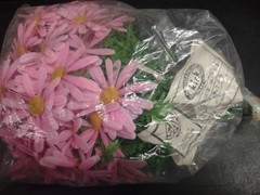 12 Stems Genuine 1960s Vintage Plastic Flowers – Marguerite Daisy 8 inches by 2″
