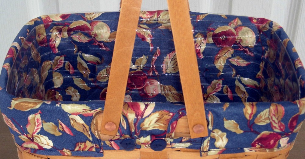 Longaberger~ Early Harvest Fabric Liner (ONLY) for Medium Market Basket NIP