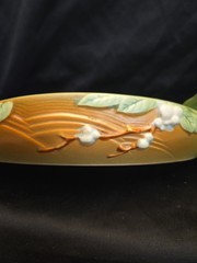 Roseville Pottery Blue Snowberry Console Bowl 1BL2-12 17″ Vintage