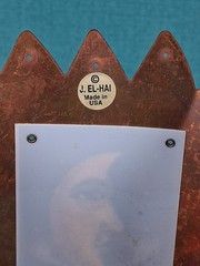Copper Bella Luz Studios Luminette Nighlight Cover on a Brass Candlestick 7.25″