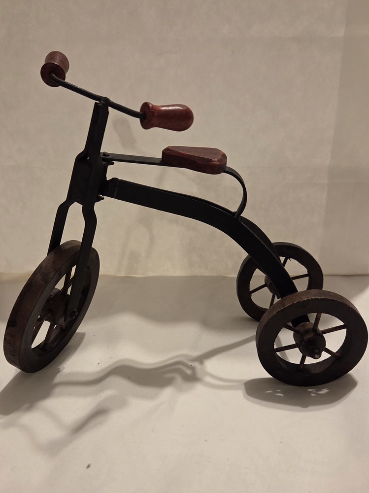 Unknown Brand Decorative Metal Wood Tricycle Home Decor Great Add-On Collection