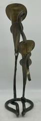 Jack Brubaker Signed, Brutalist Calla Lily Candleholders, Flowers