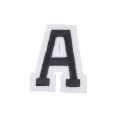 Varsity Letter One Iron Patch / Badge / Applique / Transfer A-Z Alphabet