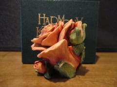Harmony Kingdom Single Orange Rose Lord Byron’s Harmony Garden UK Made SGN
