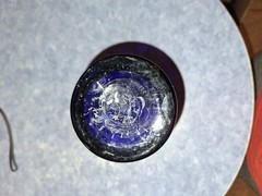 Vintage Hand Blown Cobalt Blue Glass Bud Flower Vase Cylindrical