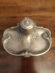 Antique Victorian probably late 1890s? Art Nouveau ink well