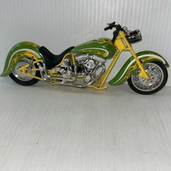 Motorcycle Chopper Bike Lime Green Yellow Plastic/216e