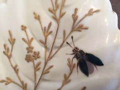 Antique Theodore Haviland HANDPAINTED Sculptural Leaf Plate