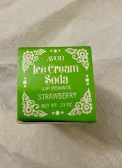 Avon Ice Cream Soda Lip Pomade Strawberry NOS Vintage