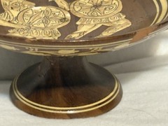 Handpainted Greek Footed Bowl