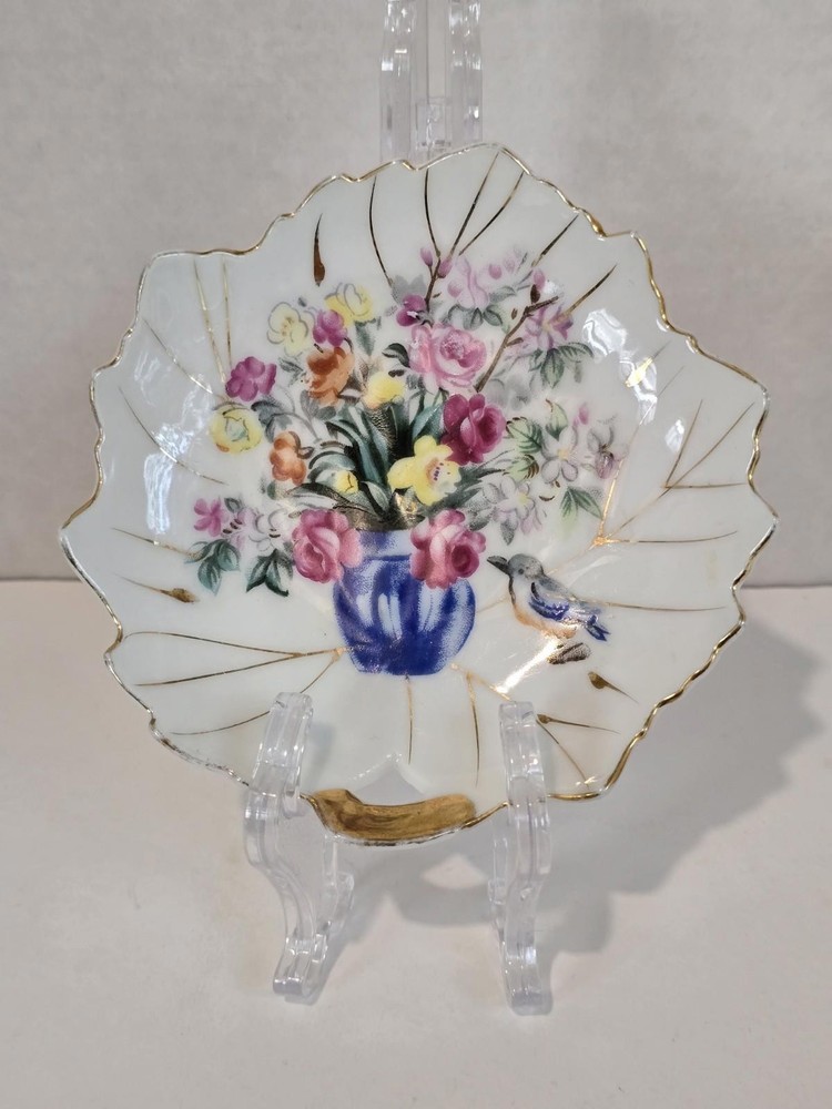 Vtg Del Coronado Nasco Trinket/Dish/tray Japan 1940s Hand Painted