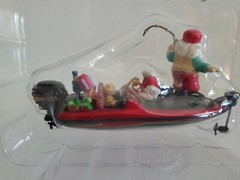 Catch Of The Holiday Enesco Treasury Of Christmas 1996 Ornament Santa Fishing