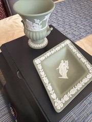 Wedgewood Jasper Vase And Plate Small Plate