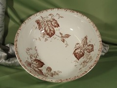 ALBION BLOSSOM Chamber Set,5 piece Pitcher and Bowl set England,Brown and white