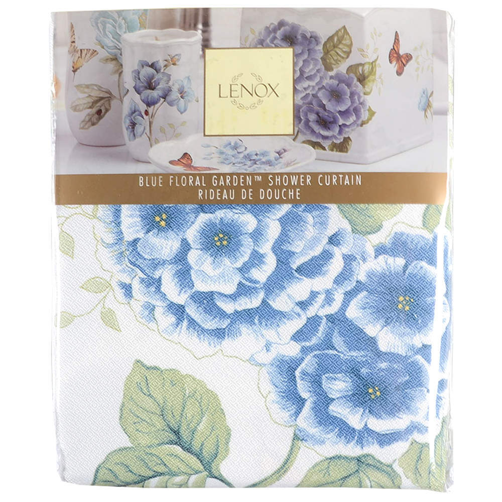 Lenox Butterfly Meadow Blue 72″ X 72″ Cloth Shower Curtain 11709014