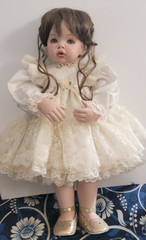 Porcelain One-of- Kind Artisan Doll – “Tibby” by doll Artisan Gwen Bentley