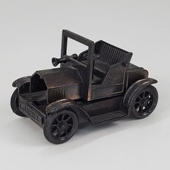 Vintage Die Cast Metal 1917 Antique Car Pencil Sharpener Bronze Tone Miniature