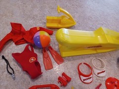 Barbie Baywatch 1968 with jet ski and more