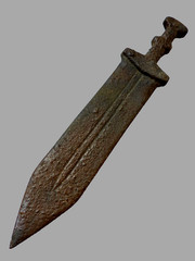 200 BC Ancient Roman Combat Gladius Legionary Battle Sword Pugio Fight Weapon