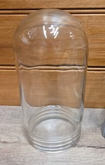 Cast Aluminum Light Bulb Cage & Glass Insert Type Lamp Industrial MCM