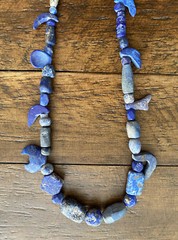 Ancient Lapis Lazuli Beads Bactrian Strand C.300 BC Necklace Jewelry Sterling S