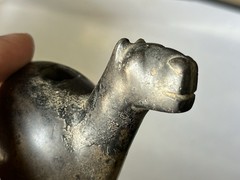 AUTHENTIC PRE-COLUMBIAN CANOPA / CONOPA LLAMA EFFIGY VOTIVE CONTAINER PERU