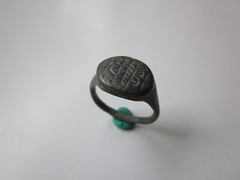 very rare ancient Viking engraved massive bronze ring with runes.IX – X AD.