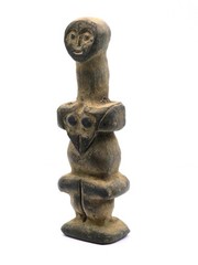 Neolithic Stone Idol Worshiper Figure Ancient Fertility Sculpture Artifact
