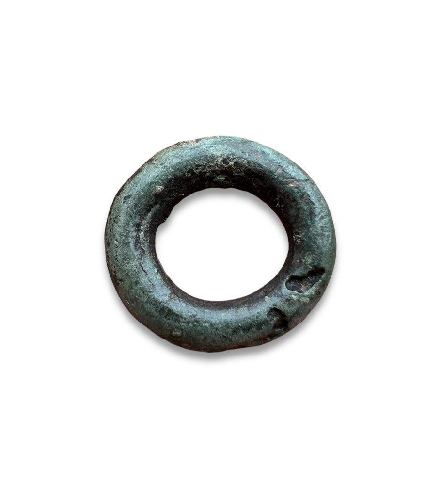 Ancient Viking Bronze Money Solar Amulet Pendant Antique Artifact