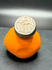 Near Eastern Intaglio Hadeed (hematite) Stone Stamp Seal Bead