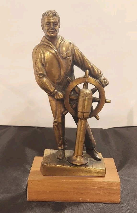 Vintage Copper Clad “Seaman” Nautical Statue By F. Rebechini