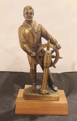 Vintage Copper Clad “Seaman” Nautical Statue By F. Rebechini