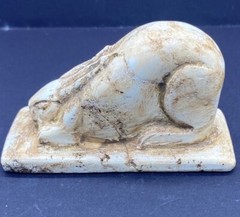 Authentic Old Egyptian Antiquities Natural Carmel Stone A Rabbit Statue
