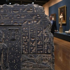 Ancient Egyptian Relief Scene with Hieroglyphics Rare Pharaonic Antiquities BC