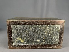 Antique Edwardian Boulle Stationery Box Asprey London Brass Scrollwork c. 1900
