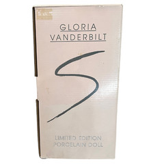 Vintage Gloria Vanderbilt Porcelain Doll COA, Box Limited Edition Realistic Baby