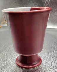 Pythagorean cup Mycenae (translation) ancient Greece city, heavy rare design vtg