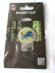 DETROIT LIONS STAINLESS STEEL MONEY CLIP #6 – NEW