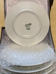 Philippe PH Deshoulieres Blanc De Blanc Plate Dish Porcelain France Set of 5 NEW
