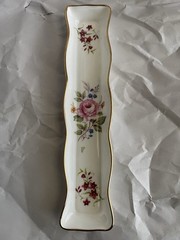 Vintage Jewelry Pen Trinket Dish Mint Tray Floral Oakley Bone China Made England
