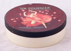 Artistic Potter Barn round 8.5″ container UN Fournier Champagne