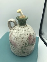Original Parsley Pottery Magnolia￼ Kerosene Oil Lamp Fun