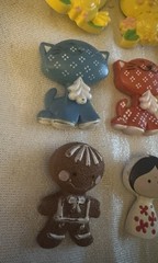 Avon fragrance glace pins Turtle gingerbread cat Chick Jack in the Box Lot of 9