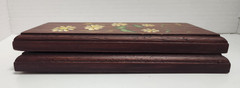Set of 2 70s VTG Hand Painted Signed Floral Wood Plaques Cottagecore Boho MCM