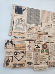 LOT (90) Vintage 1990’s WOODEN Stamps STAMPIN’ UP Card Making SCRAPBOOKING