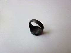 unique ancient Roman massive engraved bronze legionary ring seal – AUGUSTUS.