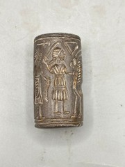 Greek Sassanian Roman Seal Signet Amulet Intaglio’s Carved Hematite Stone Bead