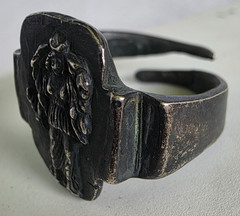 300 BC Ancient Greek Silver Ring Selene the goddess and personification of Moon
