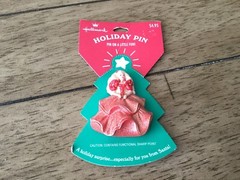 1995 Vintage Hallmark Barbie Holiday Pin With Original Packaging