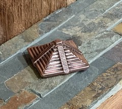 10 oz Pure .999 Copper Pyramid | Hand poured Fine .999 copper bullion